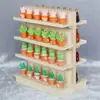 Casa de Bonecas 1:12 Mini Móveis Modelo DIY Embalagem em Massa Montado Lignina em Branco Prateleiras de Supermercado
