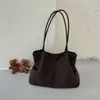 Bolsa de Ombro Única de Xadrez Japonês de Grande Capacidade Bolsa de Mão Casual de Cor Sólida Personalizada Bolsa Tote Feminina da Moda para o Trabalho