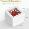 Amazon transfronterizo para Caja de Punto Occidental Caja de Embalaje para Hornear Caja con Ventana para Pastel Caja de Punto Occidental Caja con Tapa Cielo y Tierra Venta al por Mayor