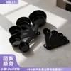 Novo Conjunto de Copos e Colheres Medidoras de Plástico com 10 Peças, Copo Medidor com Escala para Café e Leite em Pó, Ferramentas de Cozinha Doméstica para Assar