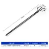 Pegador de Fogo Forjado Antigo, Pegador de Lixo Estendido para Gari, Ferramenta de Churrasco, Pegador de Carvão Estendido e Espessado, Pegador de Lixo