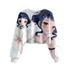 Patrón Transfronterizo Nuevo Grupo Cazador de Brujas K-Pop Sudadera Casual Corta para Chicas Estampado 3D Cuello Redondo Suministro