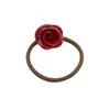 Joyería de Acetato Estilo Coreano Rosa Tridimensional Elástico para el Cabello de Acetato Cuerda para el Cabello Retro de Gama Alta Elástico Versátil Personalizado para Moño