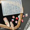 Molde de Silicona para Uñas con Forma de Fresas y Lazo, Talla de Flor de Cinco Pétalos, Molde de Cinta, Molde Creativo para Uñas Artísticas DIY