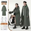 Capa de Chuva para Veículo Elétrico, Capa de Chuva de Peça Única para Corpo Inteiro para Chuva Forte, Roupa Externa para Adultos, Poncho de Chuva de Peça Única para Uso Separado por Pessoas e Veículos