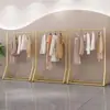 Arara de Exposição para Loja de Roupas Cabideiro Comercial de Chão Arte em Ferro Prateleira para Loja de Roupas Masculinas e Femininas Cabideiro Espesso para Roupas e Chapéus