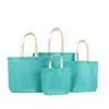 Bolsa de Hombro Laminada Termosellada de Tela No Tejida Gruesa, Bolsa de Compras 3D de Moda para Tiendas de Ropa, Exposiciones Corporativas, con Impresión de Logo