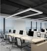 Luz de estación de oficina led con forma de espalda sala de exposiciones cibercafé reparación de máquinas tienda de billar recepción sala de conferencias candelabro rectangular