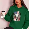 Moletom com Capuz Temuwish Amazon Transfronteiriço Cabeça de Touro Americano Solto Top com Capuz
