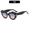 Moda Europea y Americana Nuevas Gafas de Sol Ojo de Gato, Elegantes y Versátiles de Moda Exageradas para Mujer, Protección UV, Gafas Estilo Ins