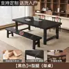 Escritorio de Tablero Grande de Madera Maciza Importada Escritorio Simple para el Hogar Escritorio Largo para Oficina en el Dormitorio Estación de Trabajo para Estudiantes