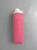 Copo Dobrável de Silicone Portátil 600ml Garrafa Chaleira Esportiva Criativa Copo de Água de Silicone Retrátil para Exterior