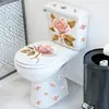 Novo Adesivo Acc33151 Linda Flor Borboleta Banheiro Vaso Sanitário Adesivo Impermeável Auto-Adesivo Parede