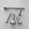 Tornillo Autorroscante Hexagonal Exterior DIN571 de Fábrica Tornillo Hexagonal para Madera Tornillo Hexagonal Galvanizado para Madera con Broca 12
