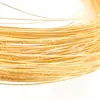 Alambre de Cobre Trenzado Chapado en Oro con Fuerte Retención de Color, Alambre Duro para Materiales y Accesorios DIY, Alambre para Dar Forma a Pulseras Hechas a Mano, Joyería para Orejas