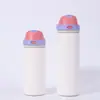 Copo Térmico com Alça Dupla para Bebidas, Abre e Fecha, Aço Inoxidável 304, Portátil para Exterior, Esportes de Montanhismo, Copo para Água