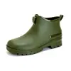 Botas de lluvia cortas transfronterizas para hombre, zapatos de vadeo Chelsea fijos de forro polar para mujer, zapatos de goma de caña baja, antideslizantes y resistentes al desgaste