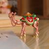 Adornos de Camello de Dunhuang, Artesanías, Pequeños Joyeros de Aleación con Incrustaciones de Diamantes, Adornos de Escritorio para el Hogar, Recuerdos de Viaje al por Mayor