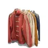 Chaqueta casual de tres rayas estilo chino con botones para hombre, de comercio exterior, para primavera y otoño, de alta gama, con cuello alto, tipo béisbol, deportiva