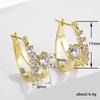 Nuevo producto de Cao Shi: pendientes de estilo coreano con hebillas de oreja transfronterizas, estilo Douyin, con adornos fuera de lugar.