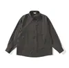 Northbound Ropa para Hombre Colección Otoño 2026: Camisa de manga larga a rayas para hombre con tela drapeada, chaqueta holgada de moda