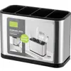 Soporte de Cubiertos de Acero Inoxidable para Cocina Compartimentado Soporte para Palillos Jaula para Palillos Cubo de Almacenamiento para Espátulas Soporte para Popotes Estante de Almacenamiento para Cuchillos y Tenedores