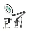Luminária de mesa com lupa LED dobrável de braço longo, protetora para os olhos, para Amazon transfronteiriça, adequada para estudar, reparos e trabalho, com iluminação básica