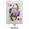 Cartas de Póker de Dólar Nuevo Transfronterizo Forma Roja y Negra Globos de Papel de Aluminio Decoración de Fiesta de Ambiente Accesorios para Fotos