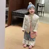 Chaleco de Invierno para Niñas Estilo Nuevo Algodón Infantil Engrosado Cálido Superior Elegante Versátil Cuadros Sin Mangas Ropa Exterior para Niñas