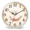 Reloj de Pared Silencioso Estilo Europeo Platino para Sala de Estar, Dormitorio, Oficina; Reloj de Pared Simple y Elegante; Reloj Moderno Creativo de Cuarzo