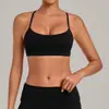 Top deportivo cruzado para yoga y fitness, adecuado para usar al aire libre, sujetador deportivo para correr, ropa interior deportiva de secado rápido con sensación de segunda piel 4686
