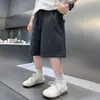 Roupas Infantis Meninos Verão Calça Fina 2026 Novo Verão Shorts de Secagem Rápida para Crianças Maiores Calça de Comprimento Médio Xadrez