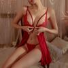 Yiyue lencería sexy tirantes sexys encaje tentación camisón caliente hueco perspectiva pijamas uniformes al por mayor 8648