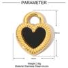 Estilo Ins Ursinho Arranhador de Gato Titânio Aço DIY Pingente Feminino Zircônia Cadeado de Amor Concha Aço Inoxidável Joia Pingente de Colar