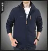 Chaqueta de primavera y otoño 2021 para hombre Outdoor Talla grande casual con capucha para hombre jóvenes y de mediana edad chaqueta fina para hombre ropa de hombre