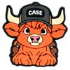 Amazon Dibujos Animados Vaca Escocesa Lindos Accesorios Accesorios DIY Funda para Teléfono Móvil Bolso Pasador Parche de Goma Blanda