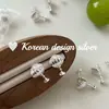 Nuevos pendientes de princesa sirena estilo coreano S925 plata de ley perla de concha tachuelas estilo exquisito dulce y fresco para mujer