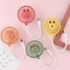 [Frete grátis para uma peça] Novo ventilador de mesa pequeno para escritório com vento forte, mini portátil com carregamento USB