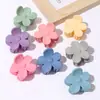 Pinza de Garra Floral Escarchada Popular de Tamaño Mediano Transfronteriza, Pinza de Tiburón Básica Versátil para la Parte Posterior de la Cabeza, Pinza para el Cabello para Media Cola de Caballo