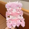 Versão Coreana do Conjunto de Presilhas de Cabelo Laço de Princesa Super Fada, Presilha de Cabelo Florzinha Fofa para Bebê, Acessórios de Cabelo de Tecido de Rede para Crianças