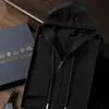 Suéter de Cachemira 2024 Otoño e Invierno Nuevo para Hombre con Capucha y Cremallera Cárdigan Juventud Casual de Negocios Holgado Manga Larga Chaqueta