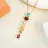 Collar Popular Transfronterizo con Diseño de Estrella, Corazón, Cubo de Azúcar y Borla, Accesorios de Collar de Bloques de Color para Mujer, Accesorios de Moda y de Alta Gama