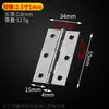 Bisagra de tope de acero inoxidable para puerta de armario pequeña 1.5 pulgadas 2 pulgadas 3 pulgadas bisagra para puerta y ventana de persiana bisagra de caja bisagra de hoja