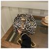 Bolso bandolera con cordón y estampado de leopardo para mujer, otoño 2024, moderno y sencillo, con cadena, bandolera de moda