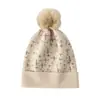 Novo Chapéu de Cashmere Outono e Inverno 2024 Feminino Quente Baotou Moda Jacquard Versátil Chapéu de Lã Chapéu de Tricô de Cashmere