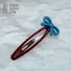 Presilha de Cabelo com Laço de Bolinhas, Presilha Lateral, Estilo Doce para Meninas, Presilha para Franja, Grampo de Cabelo, Presilha Bico de Pato, Piranha, Acessório de Cabelo