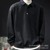Sudadera Polo Personalizada para Hombre de Manga Larga Marca de Moda para Hombre Primavera y Otoño Talla Grande Tops para Hombre Falso Dos Piezas Otoño 2025 Nuevo Estilo