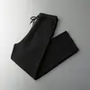 Nuevos Pantalones de Lana Otoño e Invierno para Hombre, Elásticos en Cuatro Direcciones, Cintura Elástica, Duraderos, Cálidos, Pantalones Casuales de Corte Ajustado para Uso al Aire Libre