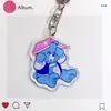 Nuevo Lindo Oso Arcoíris Llavero Acrílico Colgante para Mochila Colgante para Bolsa Acrílica Accesorio Regalo Pequeño