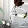 Tetera Imitación Dinastía Song con Filtro Tetera para Té Verde Vidrio Resistente al Calor Tetera Pequeña de Vidrio Mandarina Espesa Tetera de Vidrio Se Puede Calentar a Fuego Directo